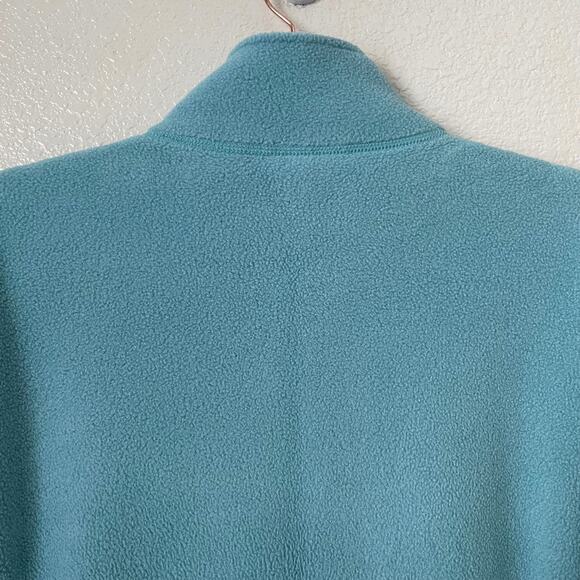 LL Bean Jacket Womens XL Blue Polartec Fleece Full Zip Pockets Outdoor Hiking - Picture 9 of 14